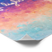 Poster Citation de Rumi Abstraite (Coin)