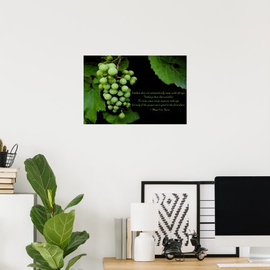 Poster Citation de sagesse (Bureau à domicile)