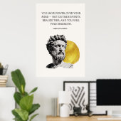 Poster Citation de sagesse de Marc Aurèle (Bureau à domicile)