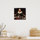 Poster Citation de sagesse de Shakespeare "A travers les  (Cuisine)