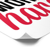 Poster Citation de salle de sport plus dure (Coin)