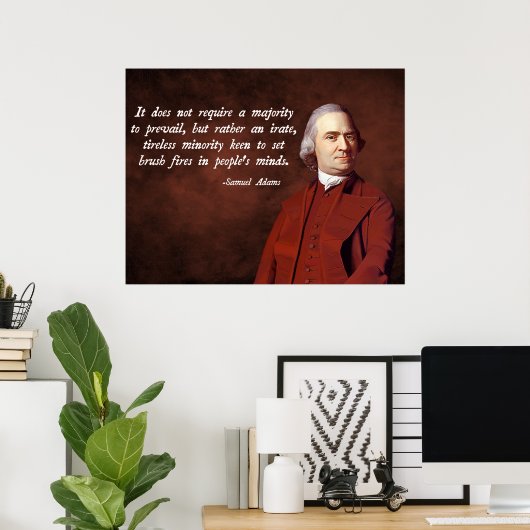 Poster Citation de Samuel Adams (Bureau à domicile)