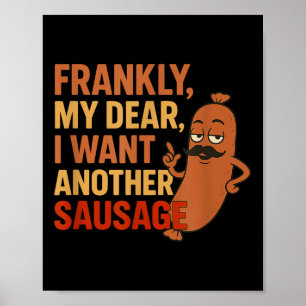 Poster Citation De Saucisson Bbq Funny Pour Grill De La C