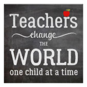 Poster Citation de script du tableau de bord des enseigna (Devant)