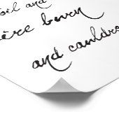 Poster Citation de Shakespeare Macbeth et de Spider Hallo (Coin)