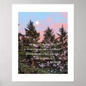 Poster Citation de Socrate Lever de Lune au Coucher du So (Devant)