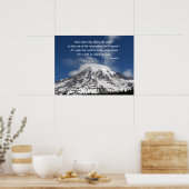 Poster Citation de Socrate Mont Rainier Photographique (Cuisine)