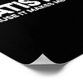 Poster Citation de statistiques drôle pour professeur de (Coin)