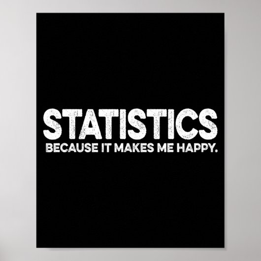 Poster Citation de statistiques drôle pour professeur de (Devant)