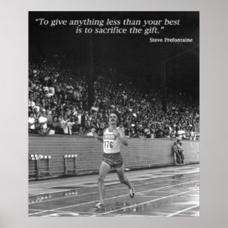 Poster Citation de Steve Prefontaine