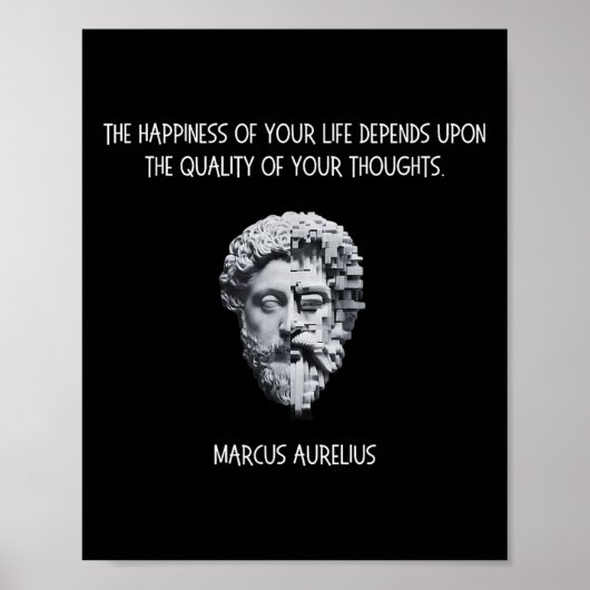 Poster Citation de stoïcisme Marcus Aurelius _1 (Devant)