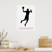 Poster Citation de succès Motivational Basketball Joueur (Cuisine)