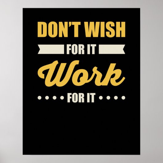 Poster Citation de succès motivationnel (Devant)