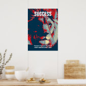 Poster Citation de succès Pop Lion Inspiration (Cuisine)