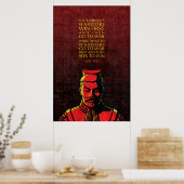 Poster Citation de Sun Tzu : Guerriers victorieux et vain (Cuisine)