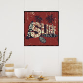 Poster Citation de surfeur de Californie (Cuisine)