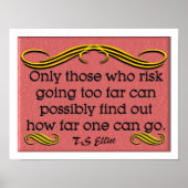 Poster Citation de T. S Elliot (Devant)