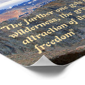 Poster Citation de Theodore Roosevelt (Coin)