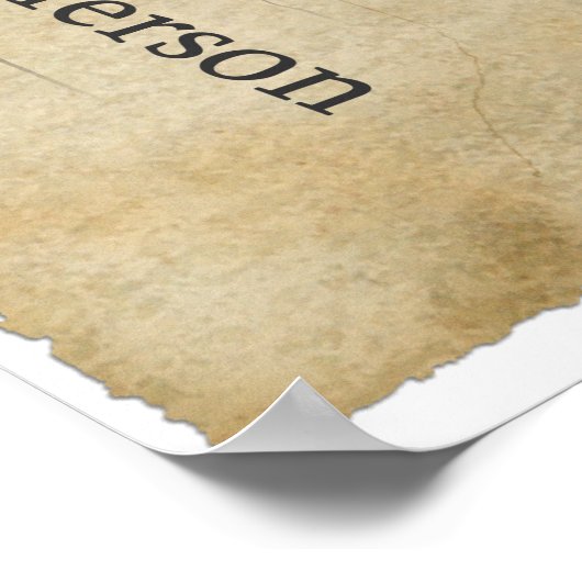 Poster Citation de Thomas Jefferson (Coin)