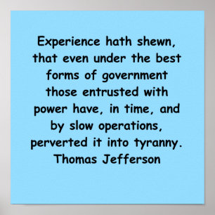 Poster citation de Thomas Jefferson