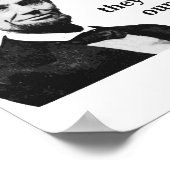 Poster Citation de troll Abraham Lincoln (Coin)
