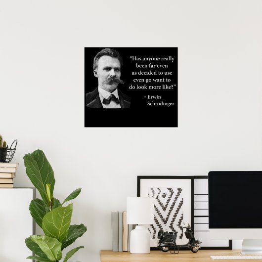 Poster Citation de Troll Friedrich Nietzsche (Bureau à domicile)