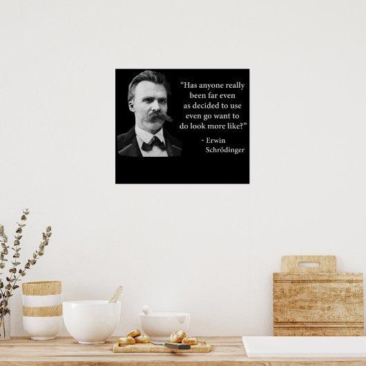 Poster Citation de Troll Friedrich Nietzsche (Cuisine)
