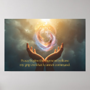Poster Citation de Trouver la Paix