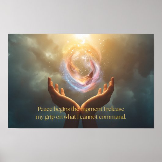 Poster Citation de Trouver la Paix (Devant)