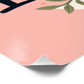 Poster Citation de typographie florale parfaitement impar (Coin)