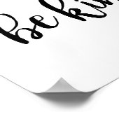 Poster Citation de typographie inspirante pour être genti (Coin)