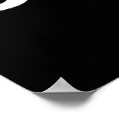 Poster Citation de typographie noire courageuse inspirant (Coin)