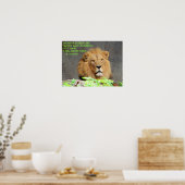 Poster Citation de vérité du Lion Saint Augustin (Cuisine)