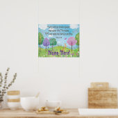 Poster Citation de verset biblique pour la nurserie de bé (Cuisine)