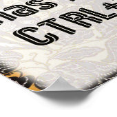 Poster Citation de vie décorative (Coin)