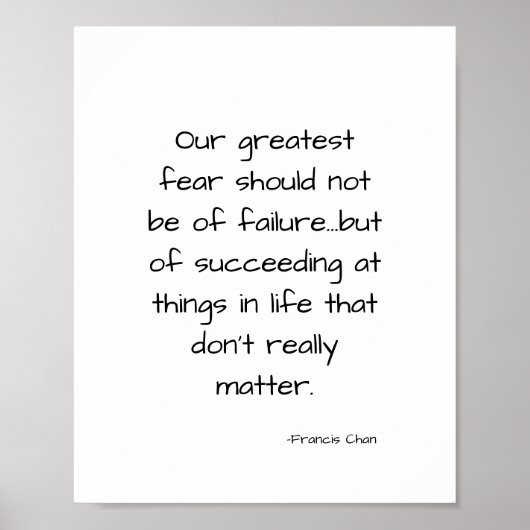 Poster Citation de vie motivante (Devant)