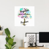 Poster Citation de vie positive (Bureau à domicile)