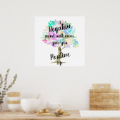 Poster Citation de vie positive (Cuisine)