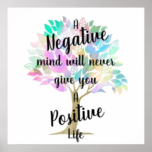 Poster Citation de vie positive (Devant)