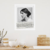 Poster Citation de Virginia Woolf - Icônes de l'histoire  (Cuisine)