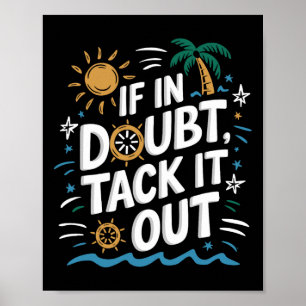 Poster Citation De Voilier Pour Bateau À Voile