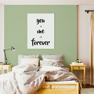 Poster Citation de Vous et Moi pour Toujours sur un Mur