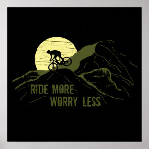 Poster Citation de VTT motivationnelle - Cyclisme drôle