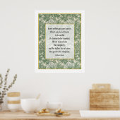 Poster Citation de W Morris - N'avez rien dans votre mais (Cuisine)