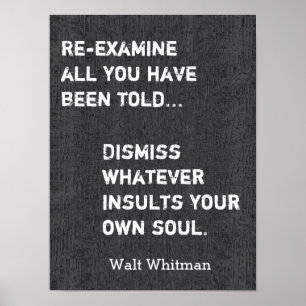 Poster Citation de Walt Whitman - Art print #2