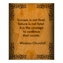 Citation de Winston Churchill; Succès et Stucco