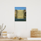 Poster Citation de Winston Churchill; Succès Palais Blenh (Cuisine)