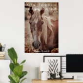 Poster Citation de Winston Churchill sur Horses Wall Art (Bureau à domicile)