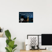 Poster Citation de Winston Churchill sur le courage (Bureau à domicile)