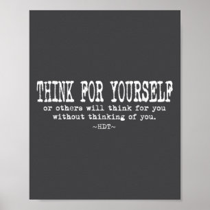Poster Citation d'eau de motivation - Pensez pour vous